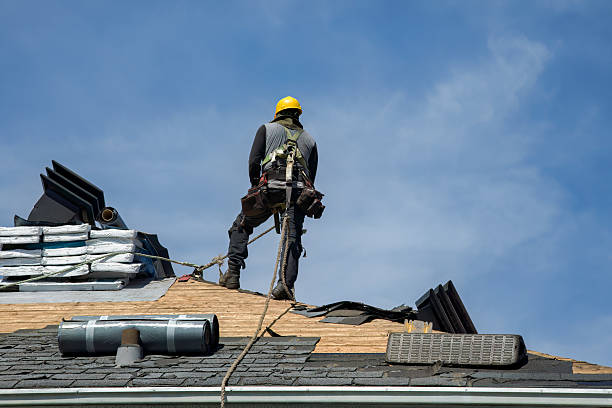 Professional Roof Installation technician working in Eureka, MT